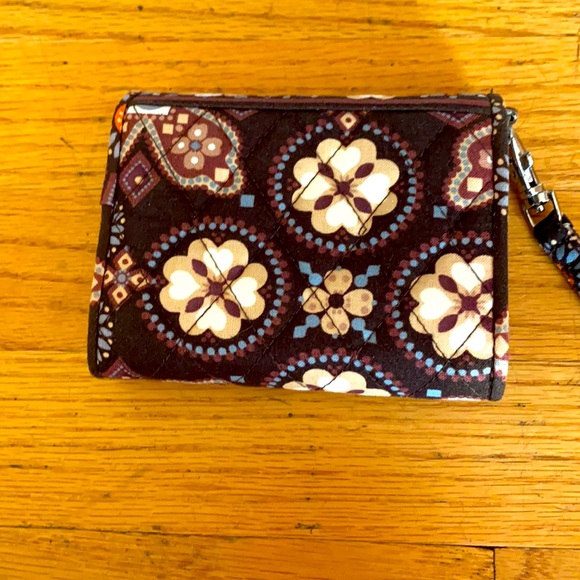 Vera Bradley Wallet color Brown Rust Blue - Picture 5 of 6